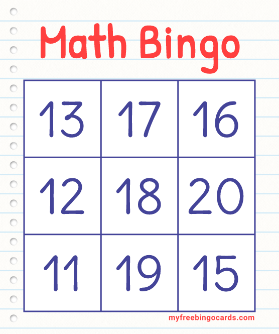 Math Bingo