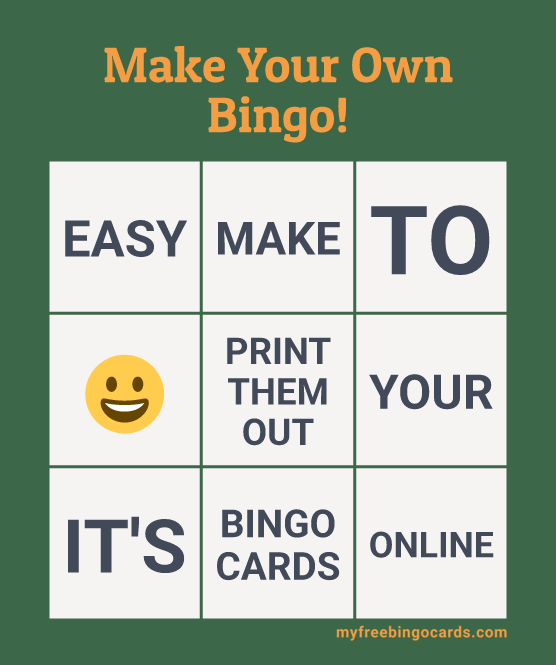 Make Your Own Bingo!