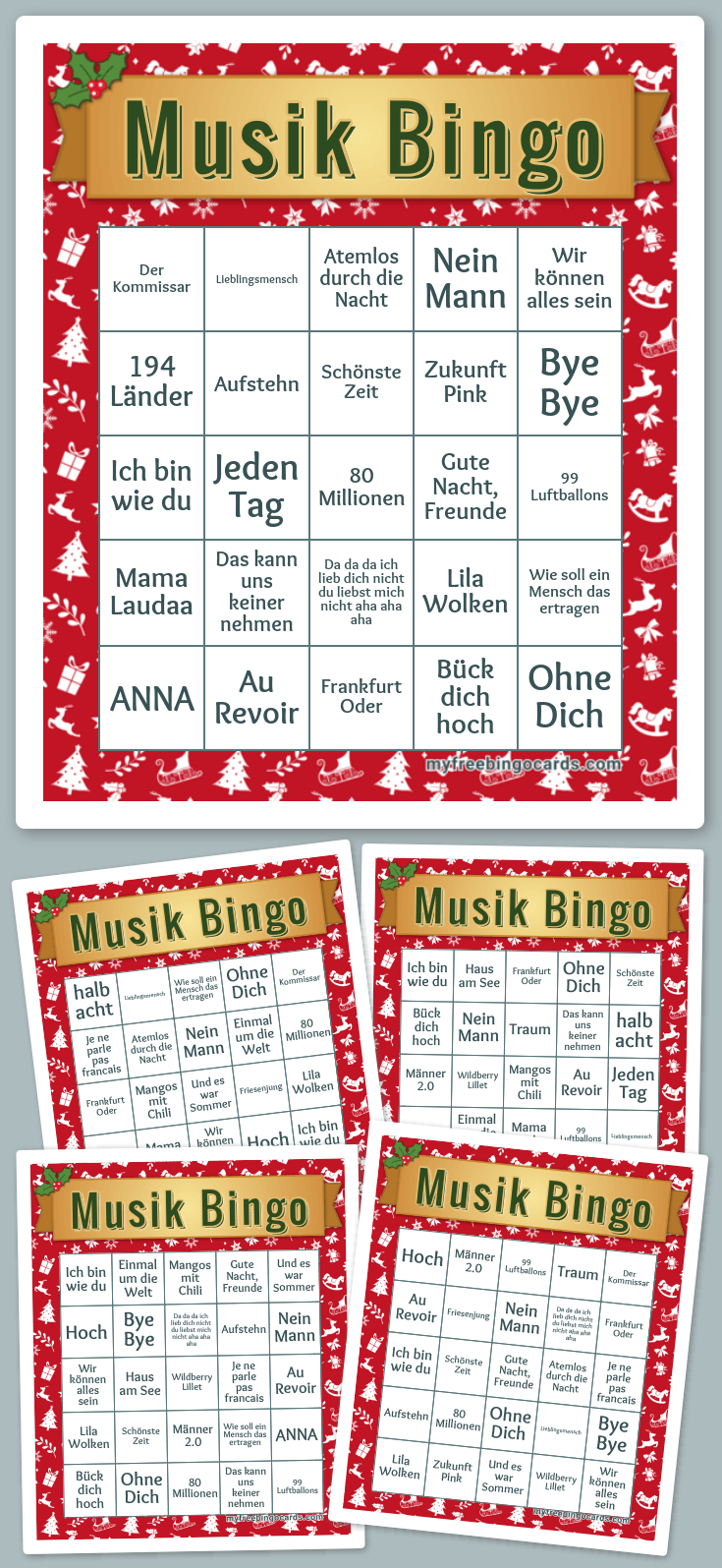 Virtual Musik Bingo
