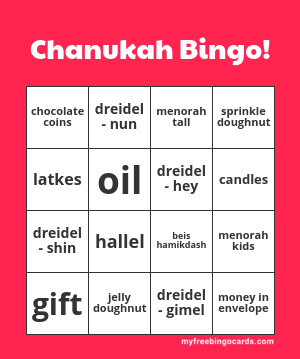 Chanukah Bingo!