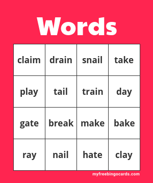 Words Bingo