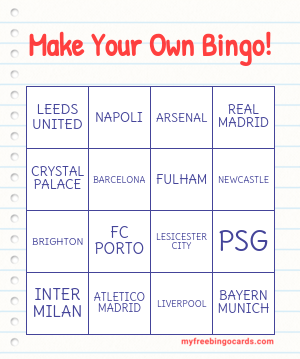 Edit bingo cards