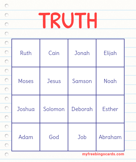TRUTH BINGO