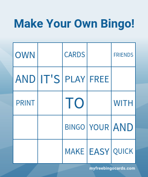 Make Your Own Bingo!