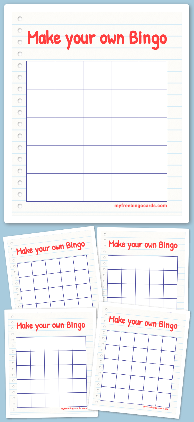 Virtual make your own bingo