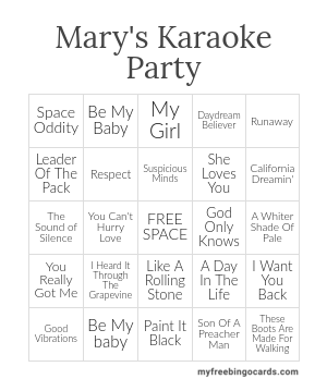 Edit bingo cards
