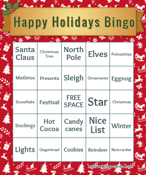 Happy Holidays Bingo