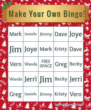 Print 100+ Make Your Own Bingo! Cards