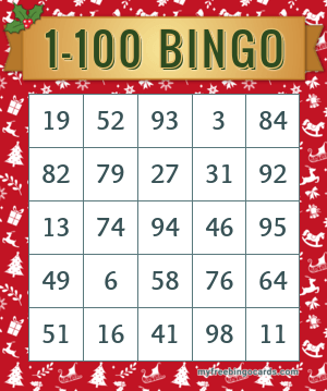 1-100 BINGO