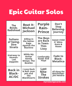 Edit bingo cards