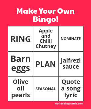 Edit bingo cards