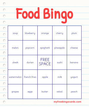 Food Bingo