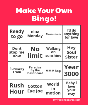 Edit bingo cards