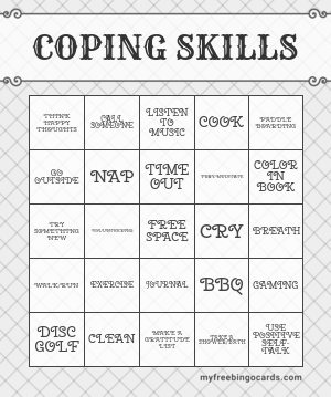 COPING SKILLS BINGO