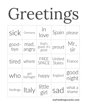 Edit bingo cards