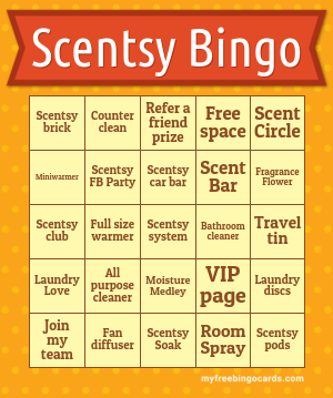 Scentsy Bingo