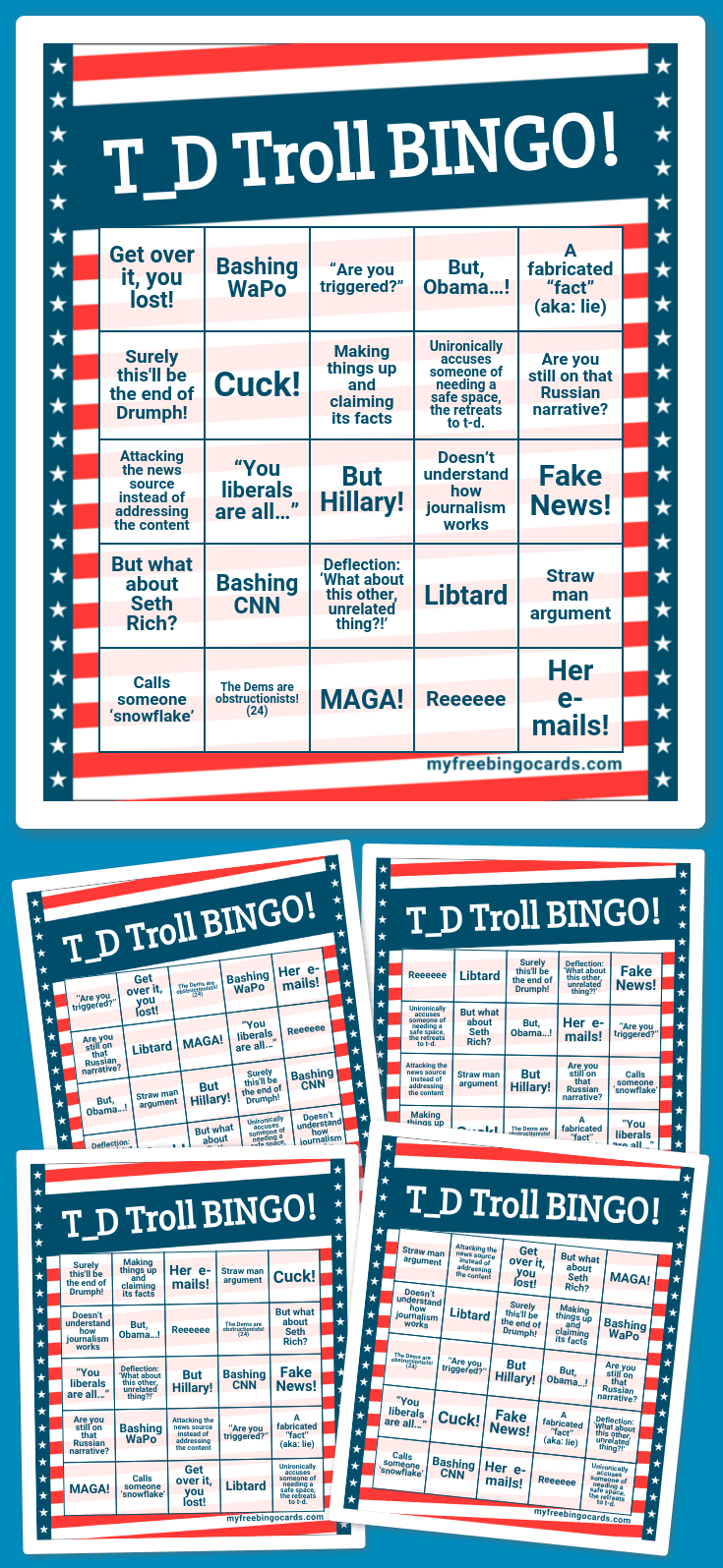 Virtual T_D Troll BINGO!