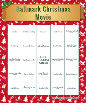 Hallmark Christmas Movie Bingo