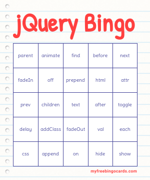 Edit bingo cards