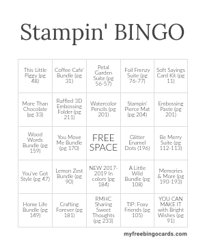 Stampin' BINGO