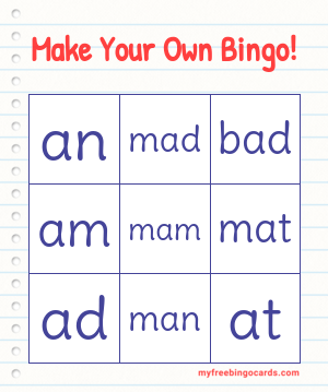 Edit bingo cards