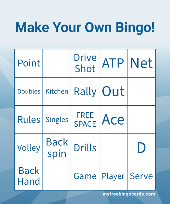 Make Your Own Bingo!