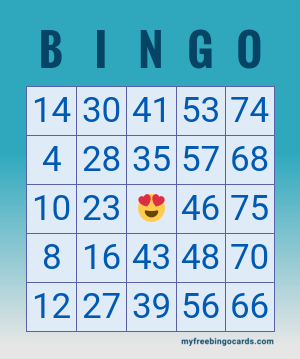 1-75 Number Bingo