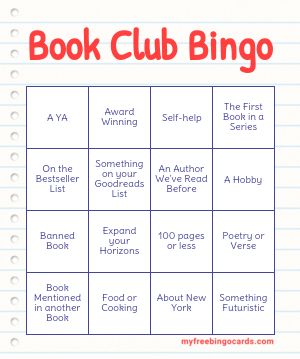 Book Club Bingo