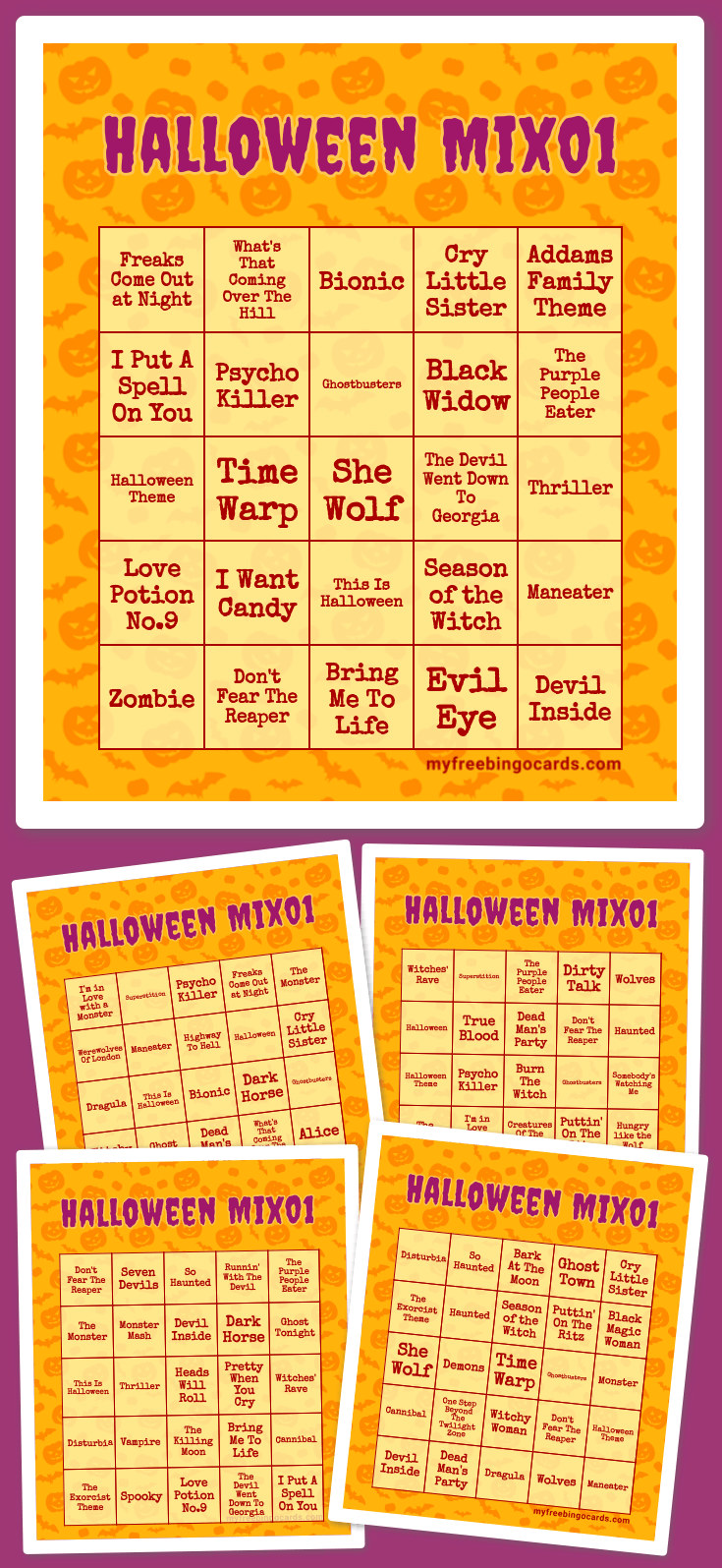 Virtual Halloween Bingo