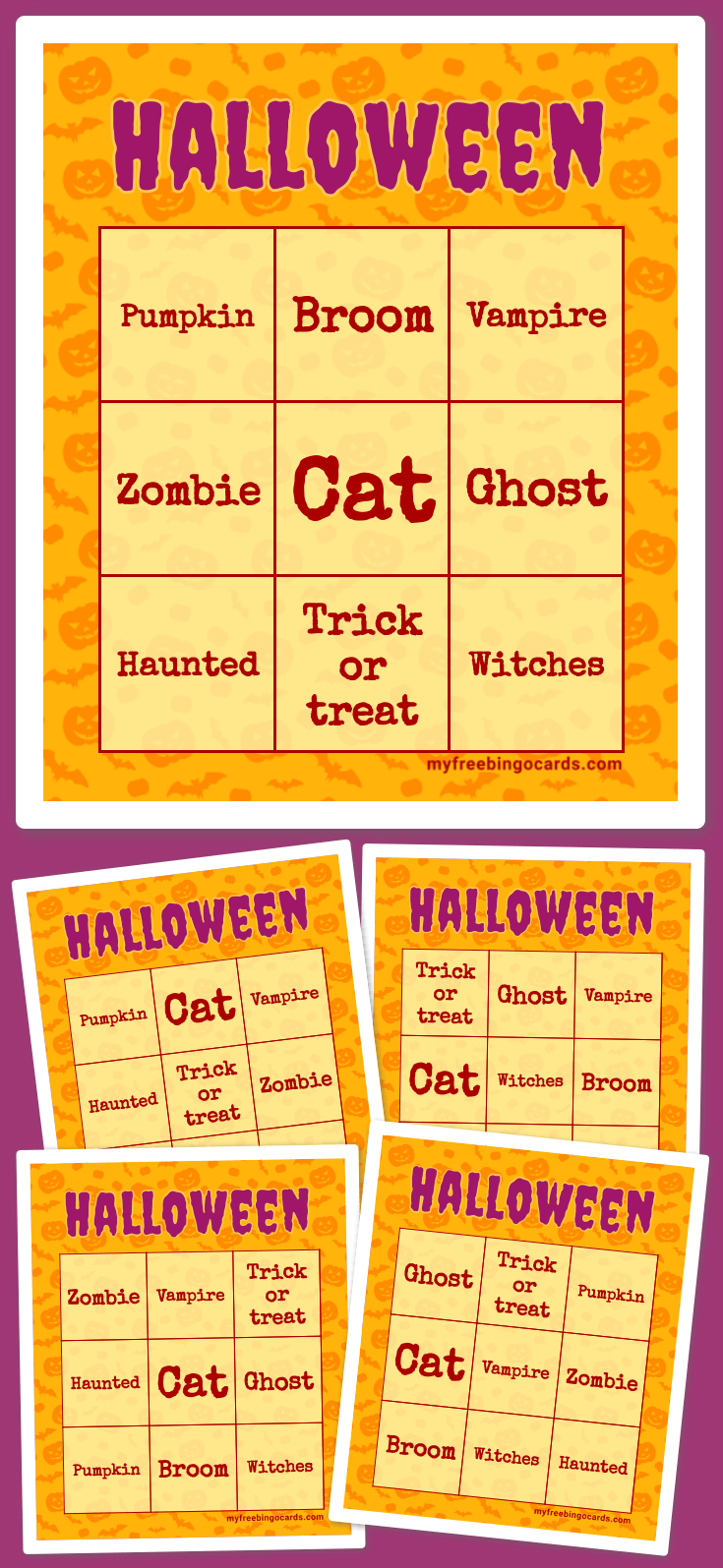 Virtual Halloween Bingo