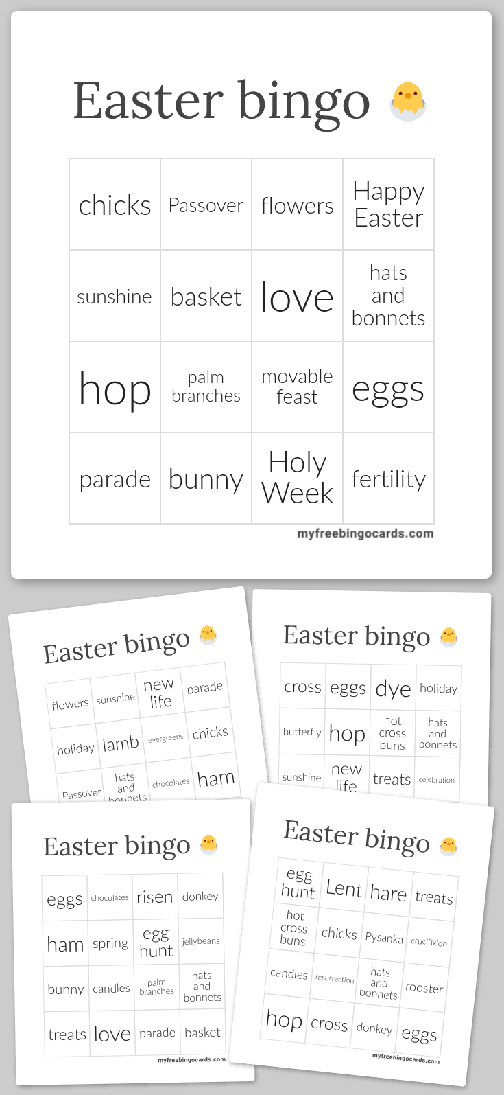 Virtual Easter bingo 🐣