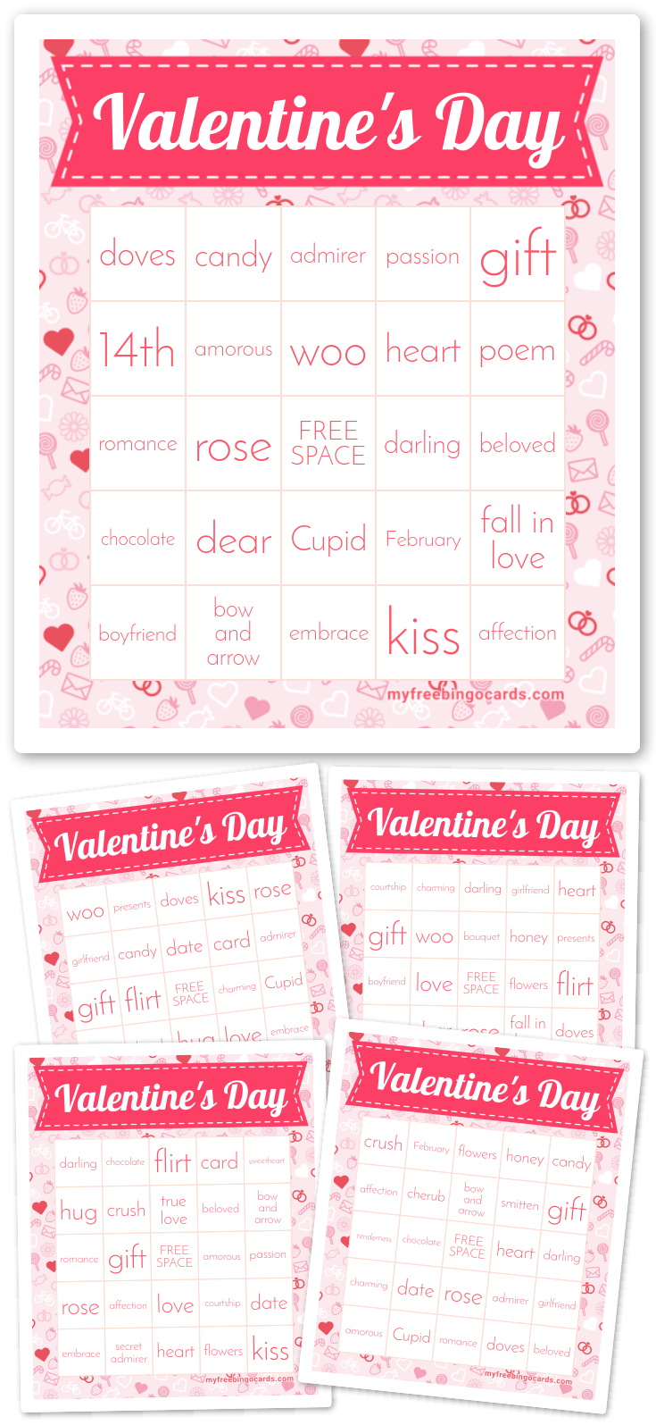 Virtual Valentine's Day Bingo