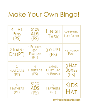 Print 100+ Make Your Own Bingo! Cards