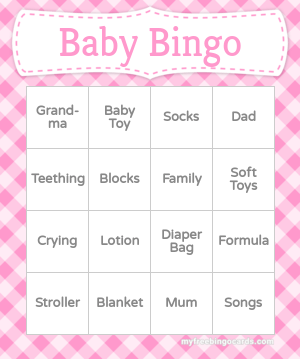 Print 100+ Baby Bingo Cards