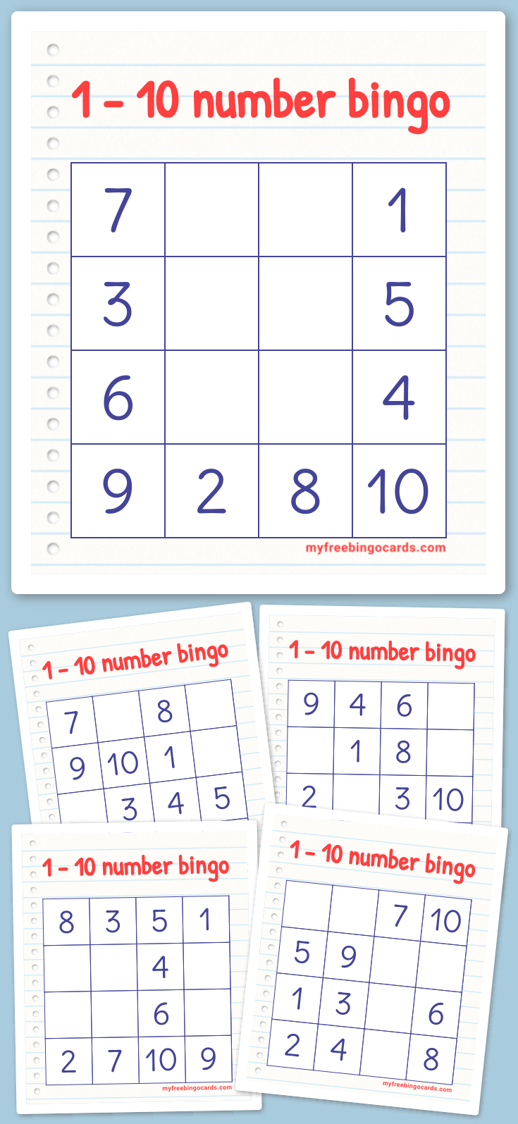 virtual 1 10 number bingo