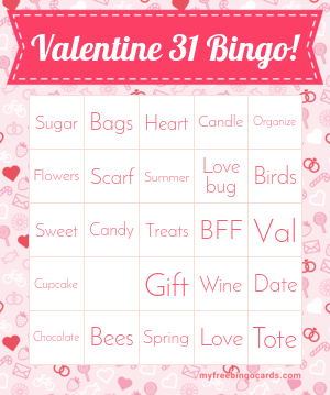 Valentine 31 Bingo!