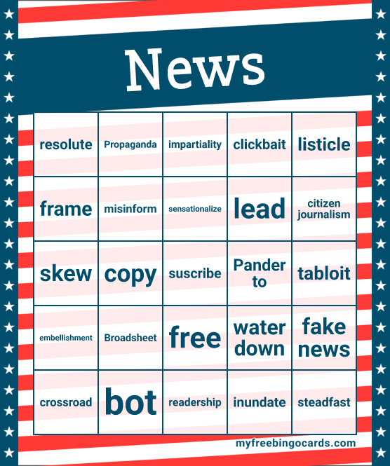 News Bingo