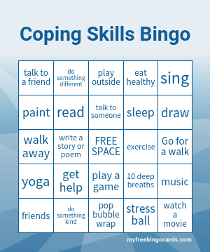 Coping Skills Bingo Free