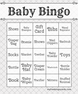 Baby Bingo