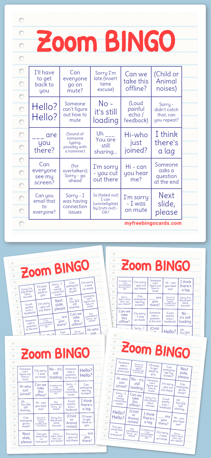 Virtual Zoom BINGO