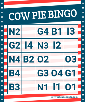 COW PIE BINGO