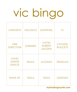 Edit bingo cards