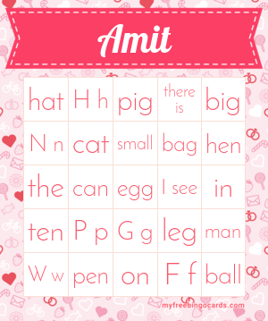 Edit bingo cards