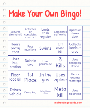 Make Your Own Bingo!