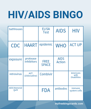 PRINT 100+ HIV/AIDS BINGO CARDS