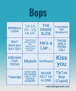 Edit bingo cards