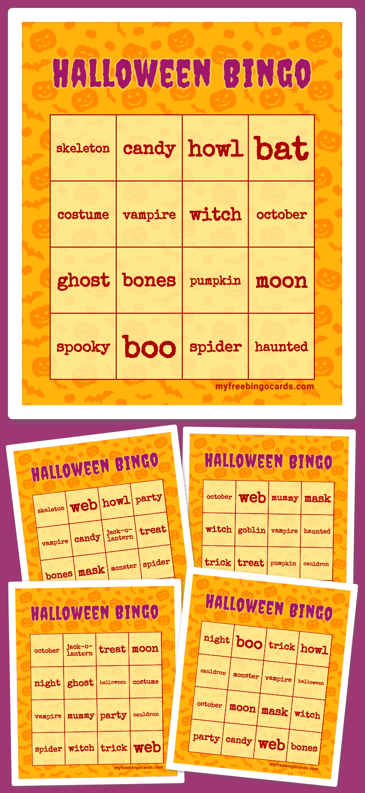 Virtual Halloween Bingo