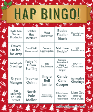 HAP BINGO!