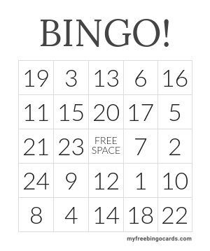 PRINT 100+ BINGO! CARDS