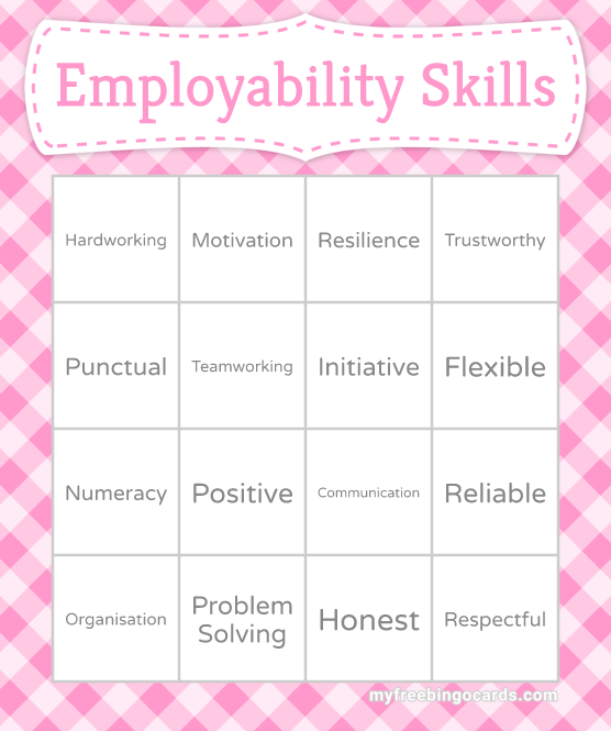 Employability Skills Bingo